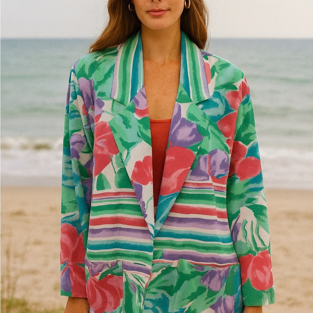 Colorful‎ Floral Women's Blazer